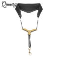 Qiunery Saxophone Neck Strap With Metal Hook Adjustable Y-shaped Metal Slider Sax Strap Durable Saxophone Neck Strap For Alto Tenor Soprano Baritone Saxophones. 