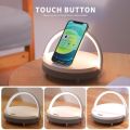 Wireless Charger Bluetooth Speaker Wooden Table Lamp High Power Mobile Phone Stand for IPhone 13 Wireless Charger Lamp Speaker.