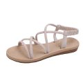 Roman Sandals Female Fairy Style 2024 New ins Trendy Fashion Student All-Match Harajuku Style Summer Flat Shoes. 