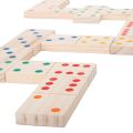 Wooden Mini Dominoes with Black Dots Traditional Game 28 pcs/Dominoes/Wooden Mini Dominoes. 