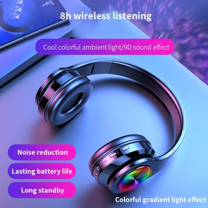 Wireless%20Headset%20T6%20TWS%20Universal%20Over%20Ear%20Headphone%20Dual%20Earbuds%20Bass%203D%20Stereo%20Sport%20Bluetooth%20Headset%20Foldable%20with%20RGB%20Game%20Colorful%20Breathing%20Lights%20-%20Image%204