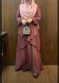 abaya borka Projapoti Three Dubai Cherry stylish party borka (No hijab Only Borka) fashion collection Fashionable khimar Lycra borka for Women. 