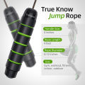 Sinocare Jump Rope Skipping Rope Sport Adjustable Bearing 2.8 meter Skip Rope Memory Foam Handle home Keep Fit Fitnes for Adult and Children.