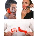 【Daily Necessities For Anyone Store】2/3/4Pcs Men's Beard Combs Hair Trimmers Plastic Men Beard Shaping Styling Comb Beauty Beard Trim Templates Ruler.