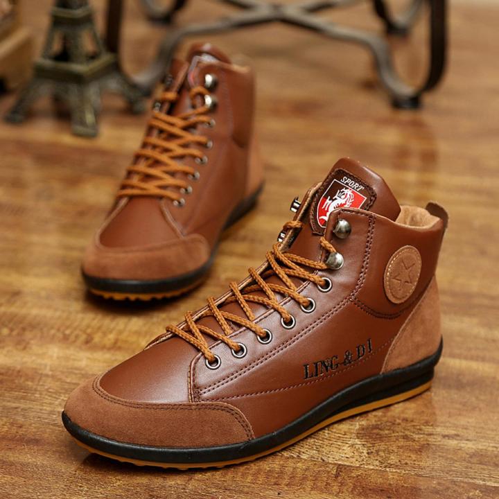 Fashion Brand High end Racing Shoes Large Size EU39 46 45 Korean Men s Shoes Handsome High top Shoes Martin Boots Trendy Sneakers Men s Casual Fashion Shoes British Leather Shoes Men s Boots Daraz ...