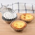 6 pcs Multipurpose Aluminum Baking Mold Set - Egg Tart Cupcake Cookie Lined Mold for DIY Cake Baking/2023-2024. 