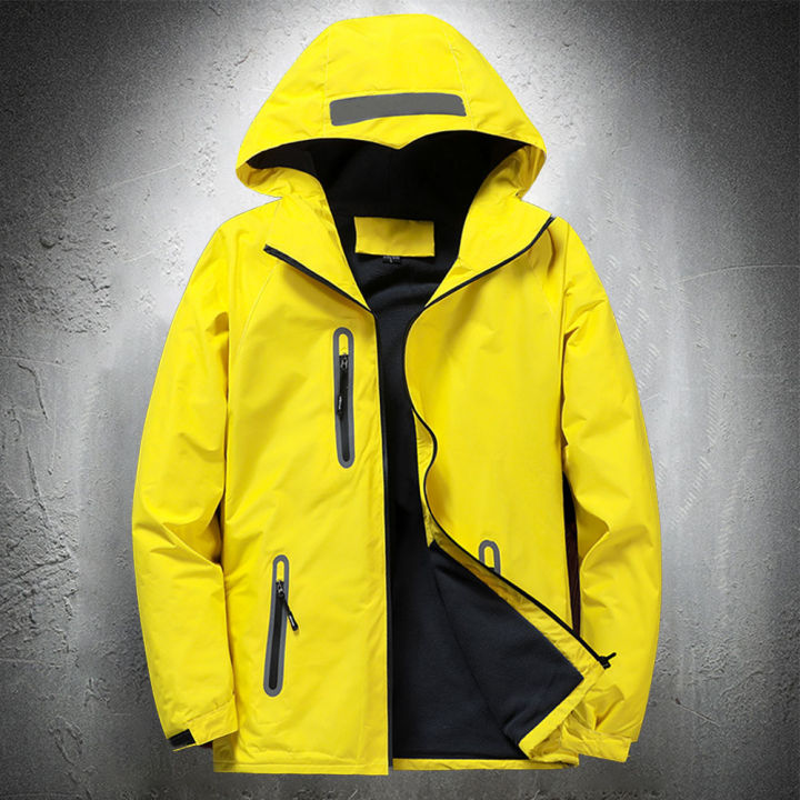 2023Men Autumn Thin Outdoor Jacket Waterproof Jacket Outwear Windbreaker Reflective Article Jackets For Men Rain BunnyGarden
