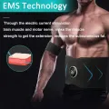 EMS Muscle Stimulator Abdominal Body Slimming Belt Electric Smart ABS Trainer Arm Leg Waist Weight Loss Fitness Vibration Belt.