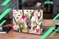 Flower Art Design Laptop Sticker. 
