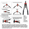 Manual Rivet Tool Suit Rivet Nut Thread Locator Nut Metric System Riveting. 