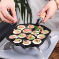 14Holes Non Stick Takoyaki Maker Octopus Ball Maker Octopus Baking Machine Home Cooking Baking Forms Mold Tray Kitchen,B. 
