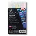 Mont Marte Pastel Ink Pens Fine Tip – 6 Pcs | Smooth Writing & Drawing Pens. 