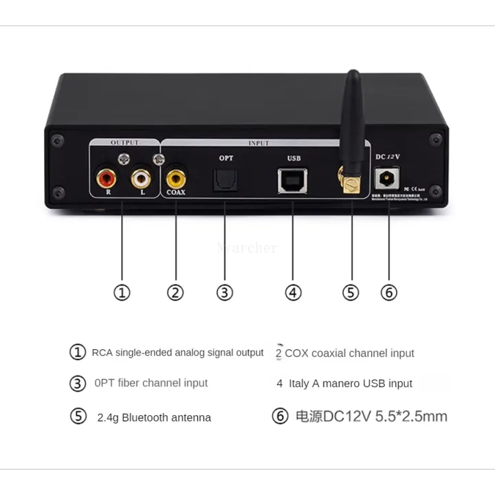 HiFi%20QCC5171%20Bluetooth%205.3+AK4499%20DAC%20Audio%20Decoder%20with%20Amanero%20USB%20TPA6120%20Amplifier%20OPA1612+OPA2604%20OP%20AMP%20-%20Image%203