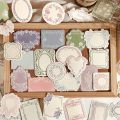 RHS Online 30PCS Old Dream Series Basic Material Paper Embossed Sticky Note Paper Journaling Planner Diary Crafts Scrapbooking. 