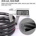 Bicycle Lock with 5-Digit Code, 1.2 m/4 ft Bicycle Lock Combination Cable Lock Lightweight & Security Bike Chain Lock for Bicycle, Mountain Bike (Black). 
