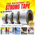 Roof Leakproof Waterproof Tape Aluminium Foil Adhesive Tape Crack Repair Anti-Leakage Pipes Walls Leak Sticker Super Nano Tapes.