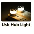 Mini USB Light Plug And Play Usb Gadgets Hub 2Ports Gift ,Small Book Lamps LED Eye Protection Reading Desk Lighting For Computer. 
