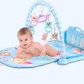 Baby Musical Gym Multi-Functional Piano Crawling Mat Brain Game Accompany Your Baby to Grow-Blue.