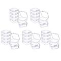 30 Pieces Mini Plastic Clear Storage Box for Collecting Small Items, Beads, Jewelry, Business Cards. 
