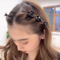 12pcs/set Plastic Mini Hair Clips Claws Black Hairpins Clamps for Women Girl Colorful Cute Hair Clips Headwear Hair Styling Tool.