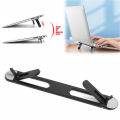 Foldable Laptop Stand Base for MacBook Lenovo Laptop Stands Universal Notebook Plastic Bracket Adhesive Desktop Cooling Holder. 