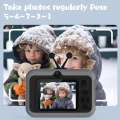 zpd Childrens cartoon selfie 2.0-inch IPS screen high-definition digital camera, portable camera with tethered silicone shell, educational toyInstant Cameras. 