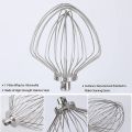 11-Wire Whip Attachment for KitchenAid Stand Mixer,Fit 7 Quart.