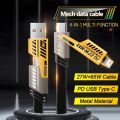 CASIFY CU05 65W 4 in 1 65W Fast Charging Cable USB To Type C PD Cable Fast Charger Mobile Phone Cable 65W Fast Charging Cable Type C to C Usb To C To iPhone Cable. 