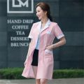 Stylish Medical Uniform: Long Jacket Lab Coat for Women.