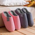 Winter Men's Shoes Household Cotton Slippers Men Indoor Warm Plush Footwear Non-Slip Platform Slippers Couple Women Home Shoes. 