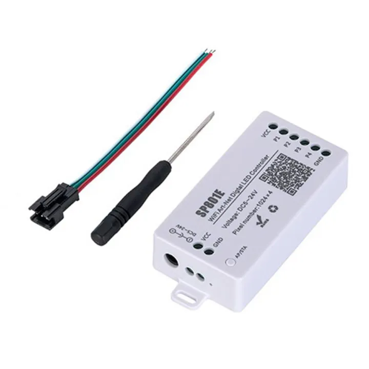 SRIWEN SP801E Wifi Art-Net LED Controller LED Matrix Panel Module WS2812B WS2811 Light Strip Wireless Control DC5-24V