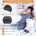 Neoteck Portable HiFi Headphone Amplifier 3.5mm AUX Input Output 16-300 Ohm Rechargeable Mini Earphone Amp For Phones. 