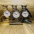 Desk Alarm Clock, Home Decor, Sailing Sculpture, Bedside Clocks Table Clocks for Living Room, Bedrooms, Kitchen, Kids, Adults. 