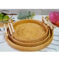 Round Rattan Bread Basket (S) - #1. 