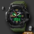 SKMEI 1520 Fashion Sports Digital Large Dial Multifunction 50M Waterproof Dual Time Watch For Men. 