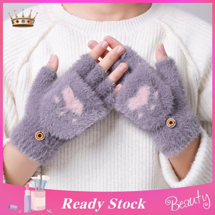 Trendygirl%20Women%20Lovely%20Winter%20Fingerless%20Cat%20Paw%20Thicken%20Warm%20Gloves-Girls%20Fashion%20screen%20Fingerless%20Sports%20Gloves%20For%20Outdoor%20Cycling,%20Camping,%20Motorcycle,%20Running%20-%20Image%202