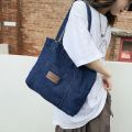 Retro Denim Tote Bag for Women Denim Shoulder Bag Large Capacity Shopping Bag Vintage Denim Handbags Travel Work School Book Bag. 