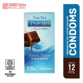 Trust Me Chocolate Premium Dotted Mutual Pleasure Condom - 12Pcs Pack.