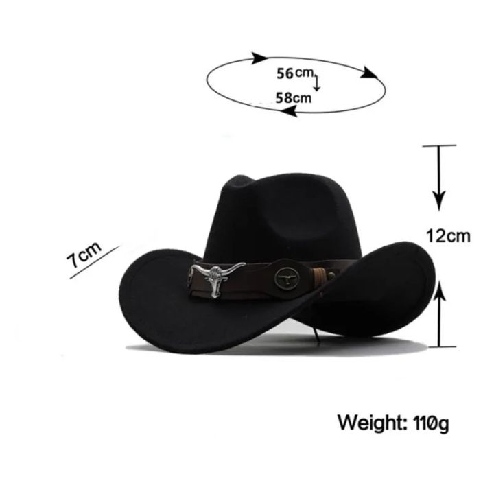 Western%20Cowboy%20Hat%203%20Sizes%20Black%20Woolen%20Jazz%20Top%20Hat%20Men%20Ethnic%20Style%20Cow%20Head%20Ribbon%20Felt%20Cap%20Women%20Children%20Riding%20Fedora%20Hat%20-%20Image%202