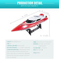 GC HJ806 RC Speedboat 2.4G 35km/h 4CH Rechargeable Remote Control Boat Model Toys For Kids Birthday Gifts. 