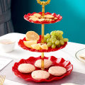 3-tier Cupcake Stand Fruit Plate Holder Desserts Snack Candy Buffet Stand Tower For Christmas Wedding Party. 