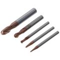 1mm 1.5mm 2mm 3mm 4mm End Mill Wide Application Tungsten Steel Ball Nose Carbide Spiral Milling Tool CNC Cutter Router Bits CNC Milling Engraver Carving.