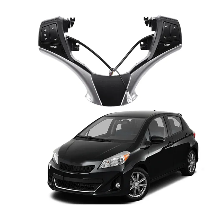 2X%20Audio%20Control%20Switch%2084250-0D120%2084250-0D120-E0%20Multifunctional%20Steering%20Wheel%20Fit%20for%20Toyota%20Yaris%202013-2016%2010%20Key%20-%20Image%203
