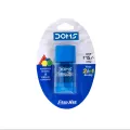 DOMS Erasner Dual-Sided Pencil Sharpeners and Erasers 2-Pack - Vibrant Colors, Assorted Shapes.
