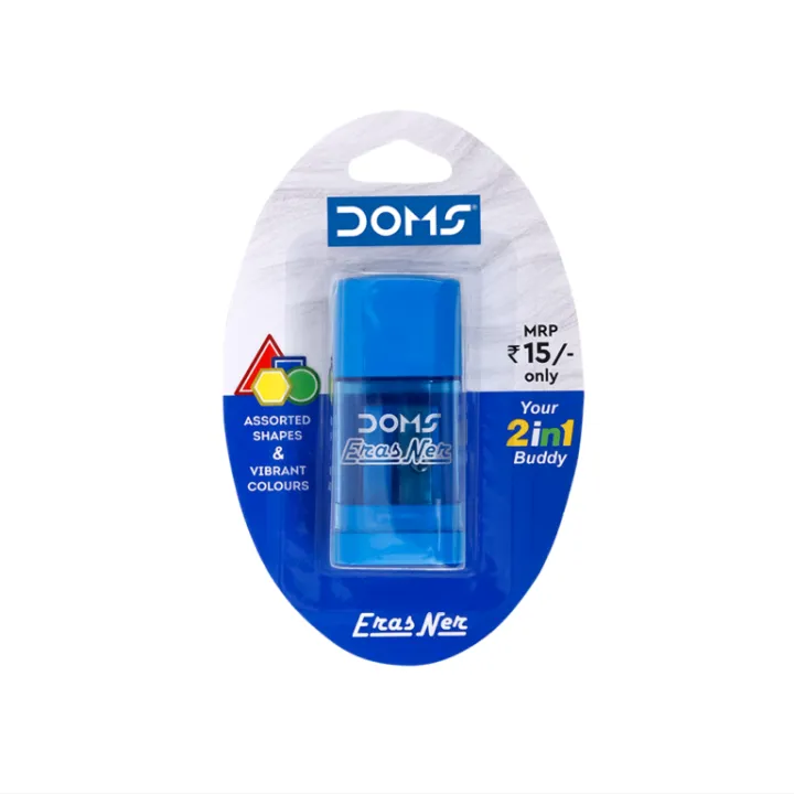 DOMS%20Erasner%20Dual-Sided%20Pencil%20Sharpeners%20and%20Erasers%202-Pack%20-%20Vibrant%20Colors,%20Assorted%20Shapes%20-%20Image%204