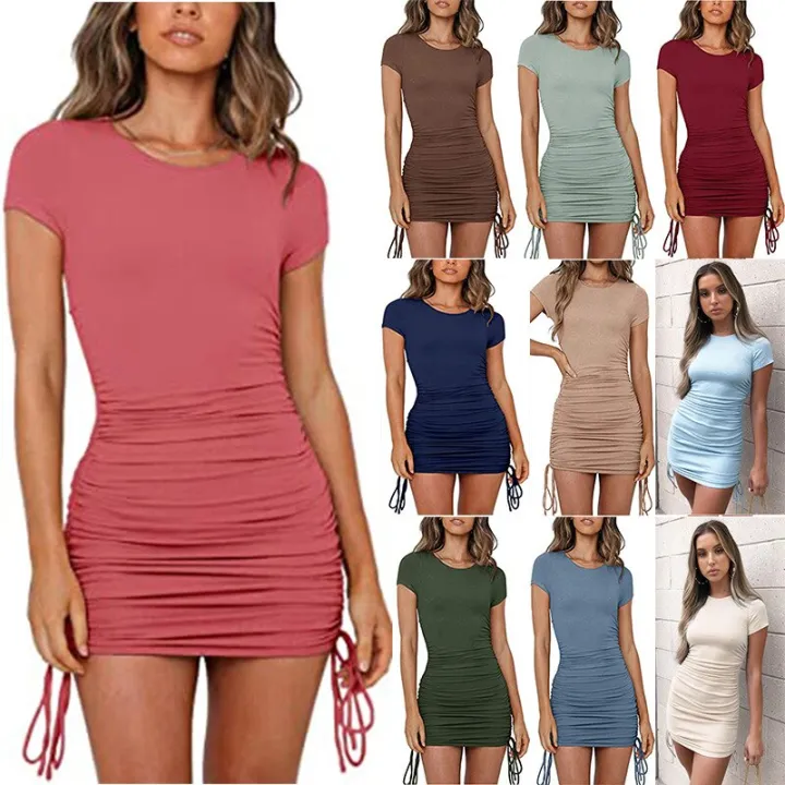 2022%20New%20Summer%20Fashion%20Women%20Dress%20Slim%20Casual%20O-Neck%20Dresses%20Vestidos%20Bodycon%20Casual%20Dress%20Party%20Dresses%20direct%20sales%20-%20Image%204