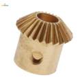 5x0.5 Modulus Brass Bevel Gear 25 Tooth 3 to 5mm Diameter Hole 5mm Hole. 