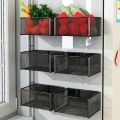 Magnetic Spice Rack Fridge Grid Organizer Shelf Wall Refrigerator Storage Organization for Spices For Kitchen Livingroom. 