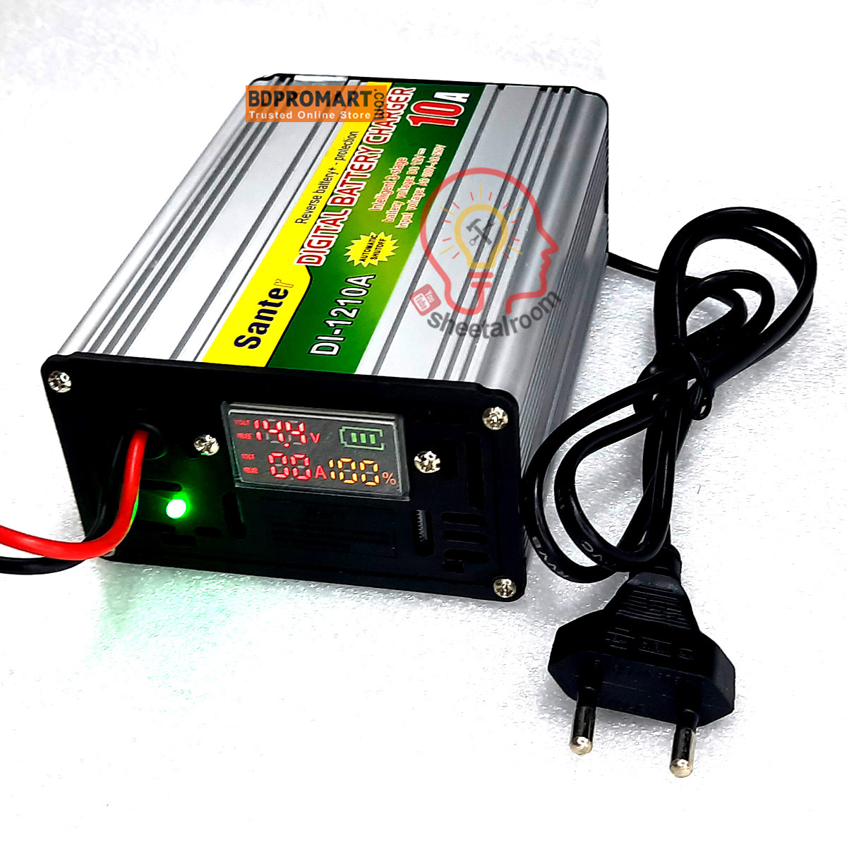 12v 10A Digital Battery charger full Auto Cut and Digital - Intelligent Smart Battery Charger for Car Truck Auto rickshaw Bikes IPS Industrial wet dry lead-acid battery Battery