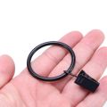 108 Pack Rings Curtain Clips Strong Metal Decorative Drapery Window Curtain Ring with Clip Black. 